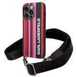 Karl Lagerfeld Ovitek KLHCP14XSTSTP Iphone 14 Pro Max, roza z paščkom, (20689577) Cene