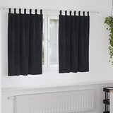  Zavjese za zamračivanje 2 kom. Crna 140 x 140 cm Baršun | shoptok.hr