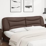  Jastuk za uzglavlje Hvar smeđi 200 cm od umjetne kože | shoptok.hr