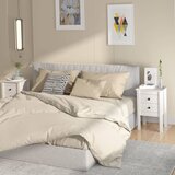 vidaXL Nočna omarica 2 kosa bela 40x35x61,5 cm trdna borovina Cene