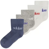 Adidas Čarape mornarsko plava / siva melange / crvena / bijela