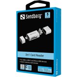 Sandberg čitalec kartic USB-C, USB-A in micro-USB 136-28 cene