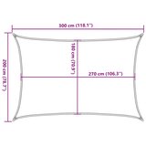  Jedro za zaštitu od sunca 160 g/m² smeđe-sivo 2 x 3 m HDPE | shoptok.hr