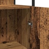  Kopalniška omarica Stari les 33x33x185,5 cm Izdelan les, (22040455) | Shoptok.si