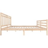  Posteljni okvir iz trdnega lesa 200x200 cm, (20646362) | Shoptok.si