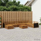  Set vanjskih sofa 9 kom. Prirodna Čvrsto drvo akacije | shoptok.hr