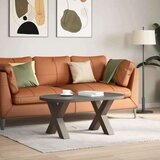  Noge za stolić X-oblika 2 kom prirodni čelik 60x(42-43)cm čelik | shoptok.hr