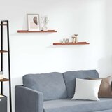  Polica na zidu 2 pcs Crvena 60 x 9 x 3 cm Konstruirano drvo | shoptok.hr