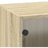  Zidni ormarić sa staklenim vratima boja hrasta 35 x 37 x 100 cm | shoptok.hr