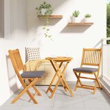 Bistro set za vrt 3 kom. Smeđa Čvrsto drvo akacije Cijene