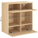  Zidni TV ormarić s LED svjetlima boja hrasta 58,5x30x60,5 cm Smeđa | shoptok.hr