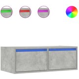 Maison Chic TV omarica - TV stojalo - Televizijska omarica z LED lučkami betonsko siva 75x35,5x25 cm, (21701553) | Shoptok.si