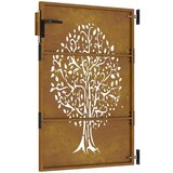  Vrata 85 x 125 cm od čelika COR-TEN s uzorkom stabla | shoptok.hr