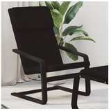 Stolica za opuštanje od tkanine crna | shoptok.hr