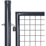  Mrežasta vrtna vrata od pocinčanog čelika 300 x 150 cm siva | shoptok.hr