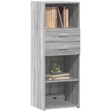  Visoka komoda siva boja hrasta 45x42,5x124 cm konstruirano drvo | shoptok.hr