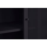 Unique Furniture Crni metalni ormar s kliznim vratima 90x180x40 cm Veep – | shoptok.hr