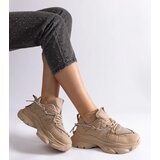 Gemre Dark beige women's sports sneakers Ivett | Shoptok.si