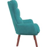  Opustajuća fotelja Tirkizni baršun | shoptok.hr