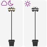 Lampa sa tri glave Crna 32 x 32 x 188 cm Aluminij i ABS | shoptok.hr