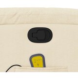  Masažni naslonjač na podizanje od tkanine krem | shoptok.hr