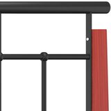 Kovina Okvir za krevet od metala i masivne hrastovine 200 x 200 cm | shoptok.hr