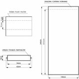 Restilo Bela zatemnitvena izolacijska zavesa 140x270 cm Pleat – | Shoptok.si
