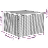  8-delna vrtna sofa z blazinami bež poli ratan akacija, (22090832) | Shoptok.si