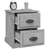  Nočna omarica 2 kosa betonsko siva 39x39x47,5 cm inženirski les | Shoptok.si
