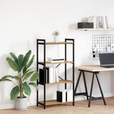 vidaXL Police za knjige hrast artisan 60 x 30 x 118 cm Drvo i čelik | shoptok.hr