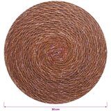  Pladnjevi od morska trava 6 kom. Smeđa 100% morska trava | shoptok.hr