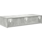vidaXL Stenska polica s predali betonsko siv 80x33x17 cm inž. les | Shoptok.si