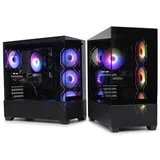 kućište X218B-4F black horizon glass