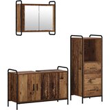 Set ormarića za kupaonicu 3 kom. Staro drvo 40 x 36 x 109,5 cm | shoptok.hr