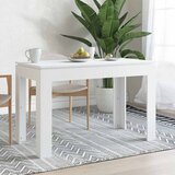  Blagovaonski stol bijeli 120 x 60 x 76 cm konstruirano drvo | shoptok.hr