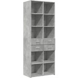  The Living Store Visoka omara betonsko siva 70x42,5x185 cm inženirski les - Visoka Omarica, (21495976) | Shoptok.si