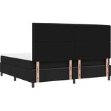  Krevet s opruga kutije s madracem Crna 200 x 200 cm tkanina | shoptok.hr