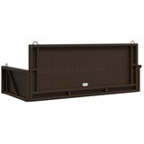  Klupa za ljuljanje smeđa 119 x 56 x 48 cm od poliratana | shoptok.hr