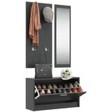  3-u-1 set ormarića za cipele crni od konstruiranog drva | shoptok.hr