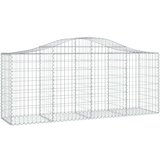 vidaXL Lučne gabionske košare 3 kom 200x50x80/100 cm pocinčano željezo | shoptok.hr