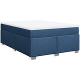 Maison Chic Box spring postelja - Vzmetna postelja z vzmetnico modra 140x190 cm blago SL11738, (21882595) | Shoptok.si