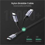 Ugreen polnilni kabel, usb-c na usb-c, 2 m, črno siv | Shoptok.si
