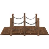  Vrtni most s lančanim ogradama 150x67x56 cm masivno drvo smreke Slike
