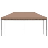  Sklopivi prigodni šator za zabave smeđi 580x292x315 cm | shoptok.hr