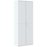  Visoka komoda bijela 70x35x180 cm od konstruiranog drva | shoptok.hr