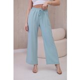 Kesi Viscose wide trousers dark mint Cene
