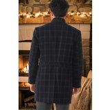 Dewberry PLT8367 MEN'S COAT-PATTERNED LIGHT NAVY BLUE | Shoptok.si