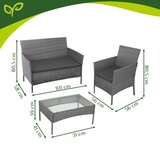 Gardlov vrtni namještaj od ratana boje antracita | shoptok.hr