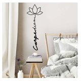 WALLXPERT Zidna dekoracija Carpe Diem 4, 21x60 cm, 1,5 mm, Crna | Eponuda.ba