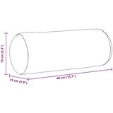 vidaXL Blazine 2 pcs Svetlo siva Ø 15 x 40 cm blago | Shoptok.si